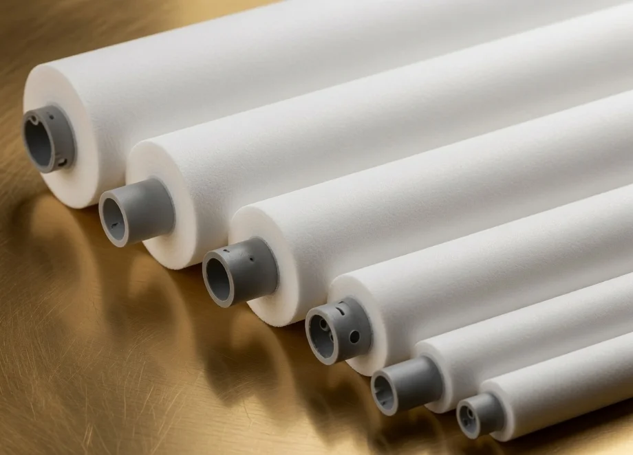 PVA sponge rolls on a coating line